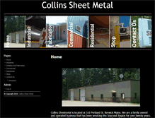 Tablet Screenshot of collinssheetmetal.com
